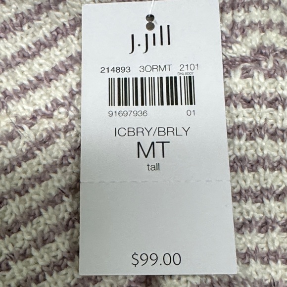 J. Jill Pullover Hooded Split Neck Sweater - Picture 12 of 12